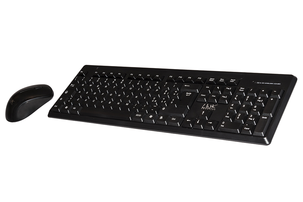 KIT TASTIERA + MOUSE WIRELESS NERA (LKTAST03)