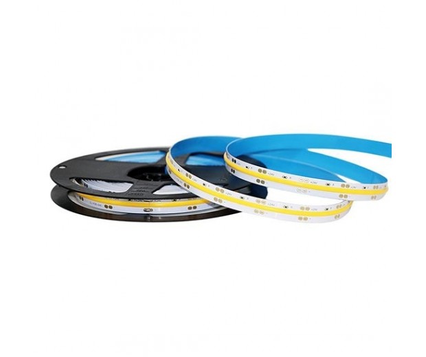 STRISCIA LED VT-512 1000LM/MT 24V COB STRIP 5MT 12W/MT BIANCO NATURALE 4000K (2650)