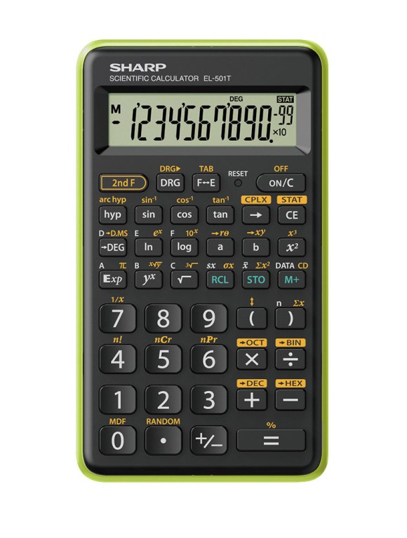 CALCOLATRICE SCIENTIFICA 131 FUNZIONI (SH-EL501TBGR) VERDE