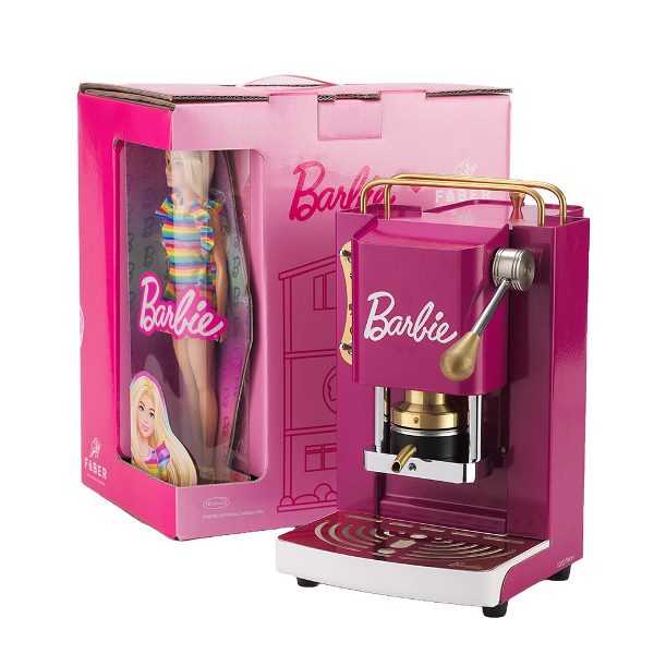 Faber MACCHINA DA CAFFE' A CIALDE MINI PRO DELUXE BARBIE LIMITED EDITION (BRB04) 805727169...