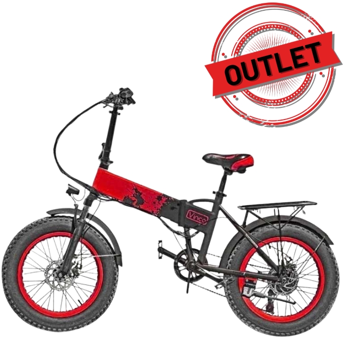 Vinco (OUTLET) BICI ELETTRICA CON PEDALATA ASSISTITA 12000 - 250W - ROSSA (MYT-20) 0000000...