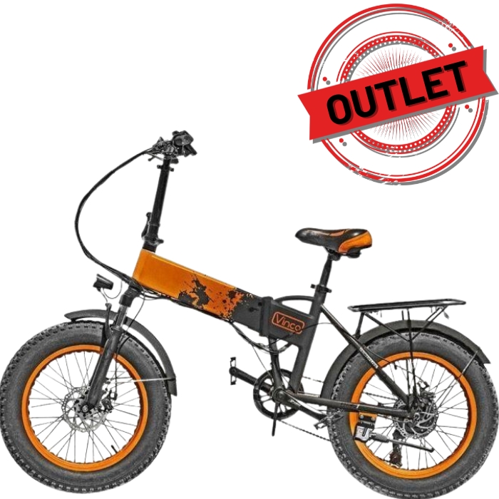 Vinco (OUTLET) BICI ELETTRICA CON PEDALATA ASSISTITA 12000 - 250W - ARANCIONE (MYT-20) 000...