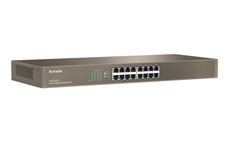 SWITCH RETE 16 PORTE TEG1016G GIGABIT 10/100/1000 INSTALLABILE RACK