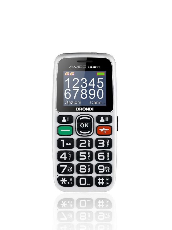 CELLULARE AMICO UNICO DUAL SIM BIANCO