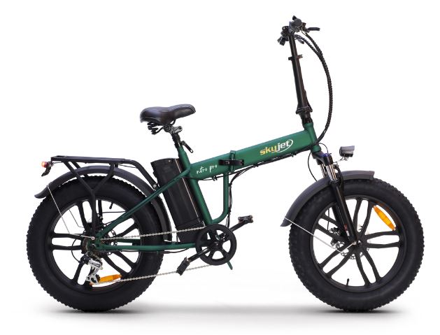 Skyjet BICI ELETTRICA CON PEDALATA ASSISTITA FAT BIKE SKYJET 20" NITRO PRO - 250W - VERDE...