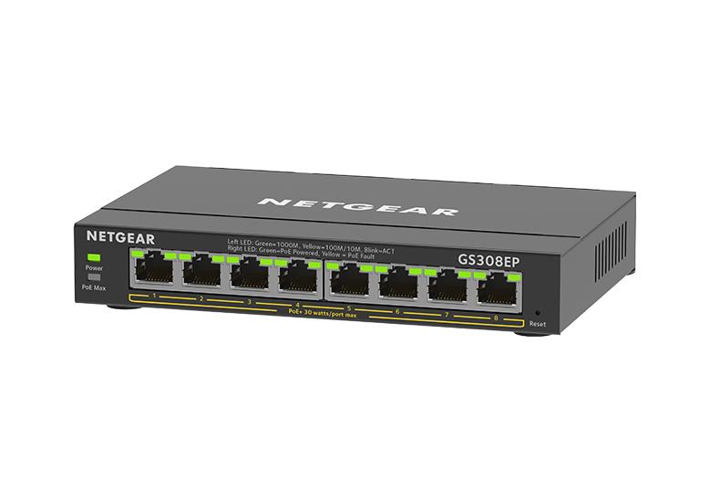 SWITCH RETE 8 PORTE 10/100/1000 GS308EP-100PES POE