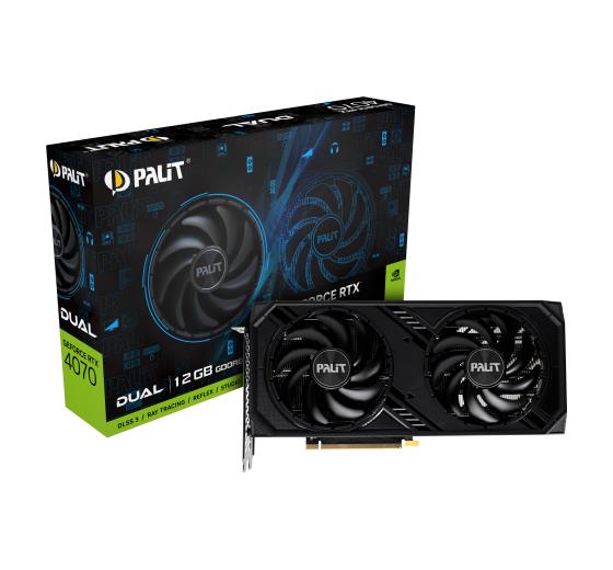 Palit SCHEDA VIDEO GEFORCE RTX 4070 DUAL 12GB (NED4070019K9-1048D) 4710562244700