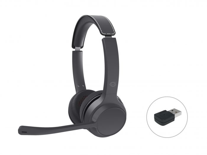 CUFFIE MICROFONO POLONA04BA BLUETOOTH CON ADATTATORE AUDIO USB