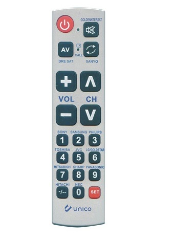 TELECOMANDO UNIVERSALE FACILITATO PER TELEVISORI (RT 9661)