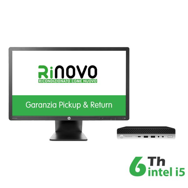 HP-Rinovo BUNDLE PC MINI HP 600-800 G3 INTEL CORE I5-6GEN. + MONITOR HP 23" RNZ23I (RNBUND...