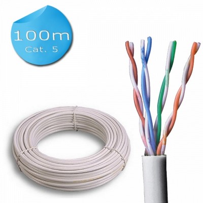 MATASSA CAVO DI RETE 100 MT CAT.5E U/UTP (CM-C5EUCC24P100GF)