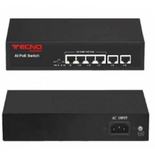SWITCH RETE 4 PORTE 10/100 TC-P4EH2EH POE (24.710)