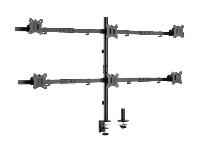 SUPPORTO DA TAVOLO PER 6 MONITOR DA 17