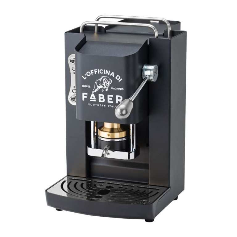 Faber MACCHINA DA CAFFE' A CIALDE PRO DELUXE MAT BLACK CROMATO 8059513690972