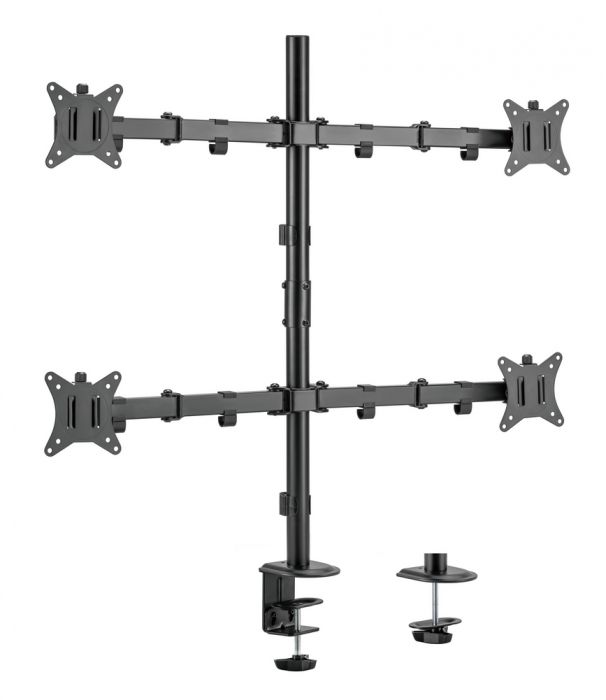 SUPPORTO DA TAVOLO PER 4 MONITOR DA 17
