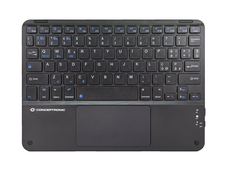 TASTIERA TOBIN01BIT BLUETOOTH CON TOUCH PAD - NERA