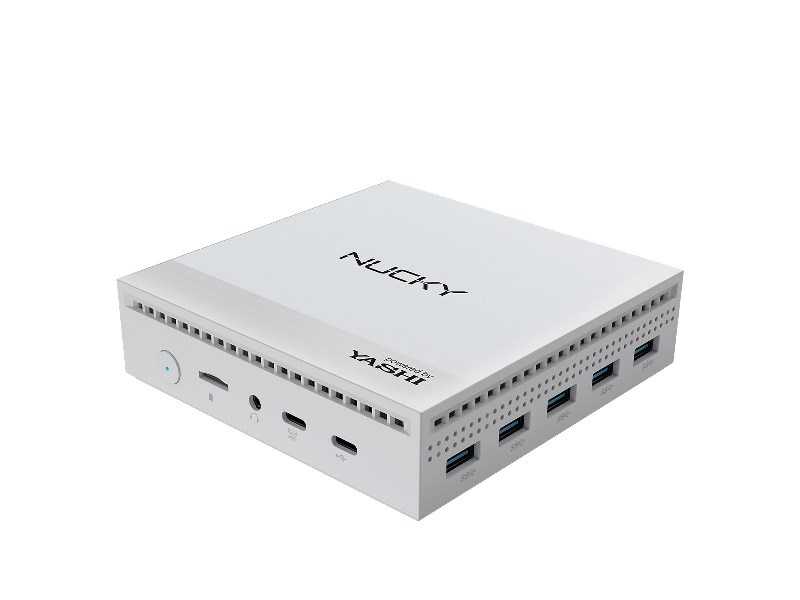 PC BAREBONE NUC NUCKY-2 INTEL QUAD CORE N100 RAM 8GB SSD 256GB WINDOWS 11 PRO BIANCO (NY290)