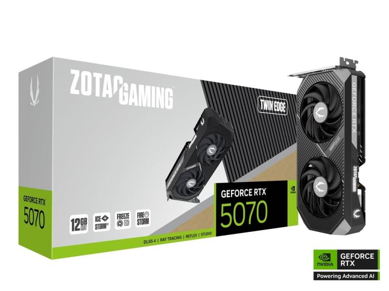 SCHEDA VIDEO GEFORCE RTX 5070 TWIN EDGE 12 GB (ZT-B50700E-10P)