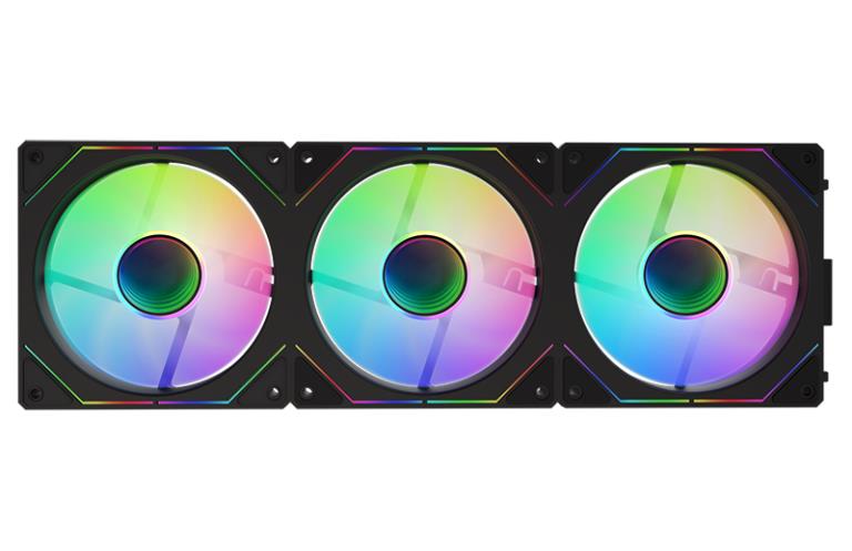 KIT 3 VENTOLE PER CASE INFINITY BLACK ITCFAK3INW12B 120X120 ARGB