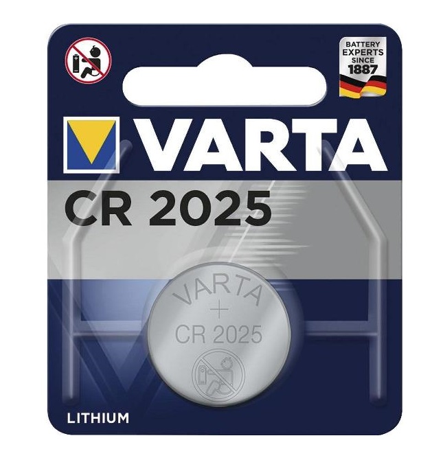 BATTERIA BOTTONE CR2025 3V LITIO - 1PZ