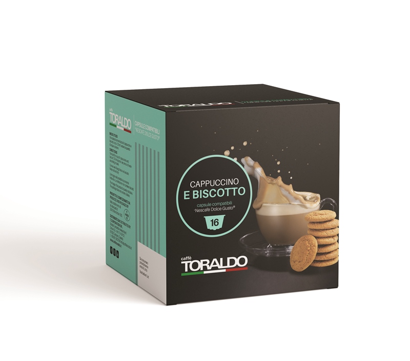 CAPSULE CAPPUCCINO / BISCOTTO COMPATIBILE DOLCE GUSTO 16 PZ (303081)