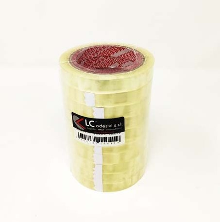 NASTRO ADESIVO 15MM X 66MT TRASPARENTE STRETTO (10 PEZZI)