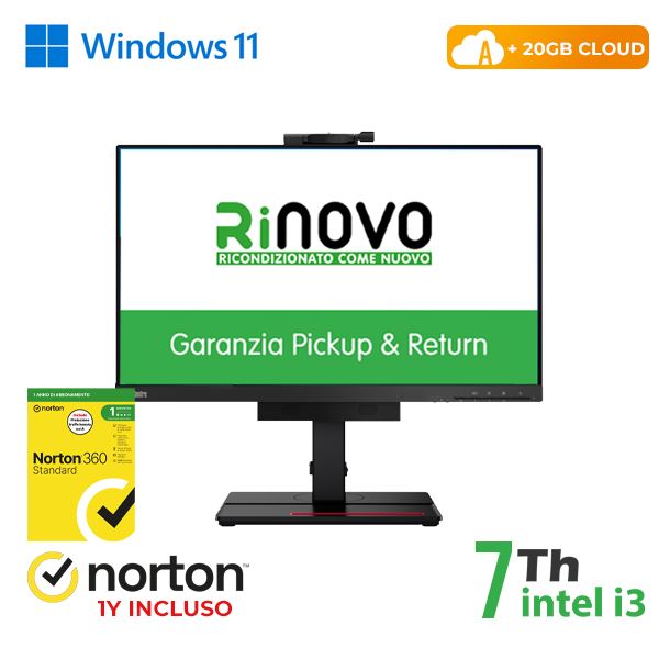 Lenovo-Rinovo Pc Lenovo Tiny In One M710Q Intel Core I3-7GEN. 8/256GB + Norton Antivirus + 20 Gb Cloud (RN89422312) 0000000066747