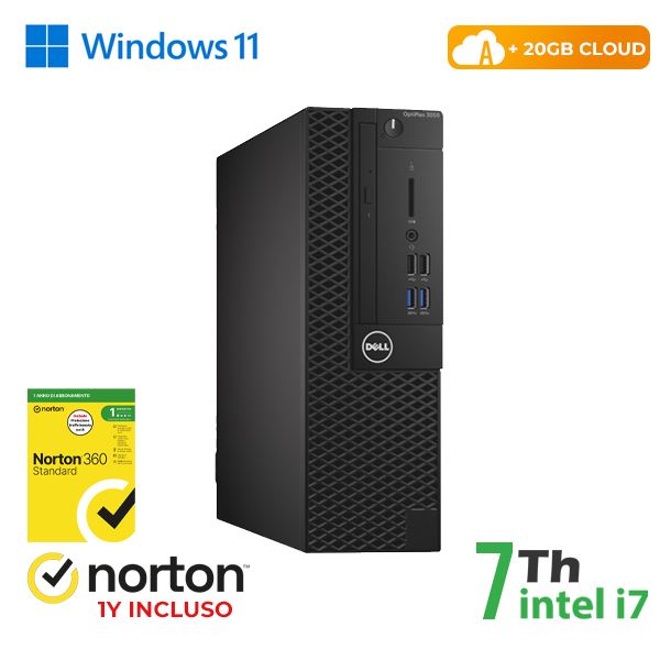 PC DELL OPTIPLEX 3050-7050 SFF INTEL CORE I7-7 GEN 8GB 256GB SSD WINDOWS 11 PRO - RICONDIZIONATO