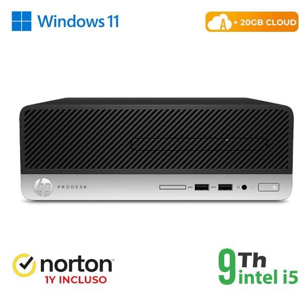 Hp-rinovo PC HP 600 G5 SFF INTEL CORE I5-9 GEN 16GB 128GB SSD + 500GB HDD WINDOWS 11 PRO + NORTON - RICONDIZIONATO (RN64534312) 0000000068012